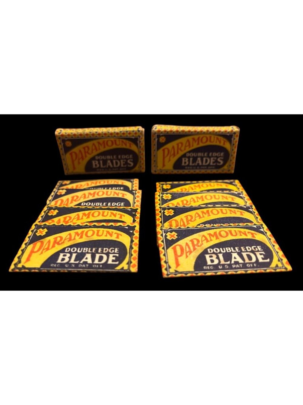 Vtg Paramount Double Edge Razor Blades Original Packaging - Made In USA